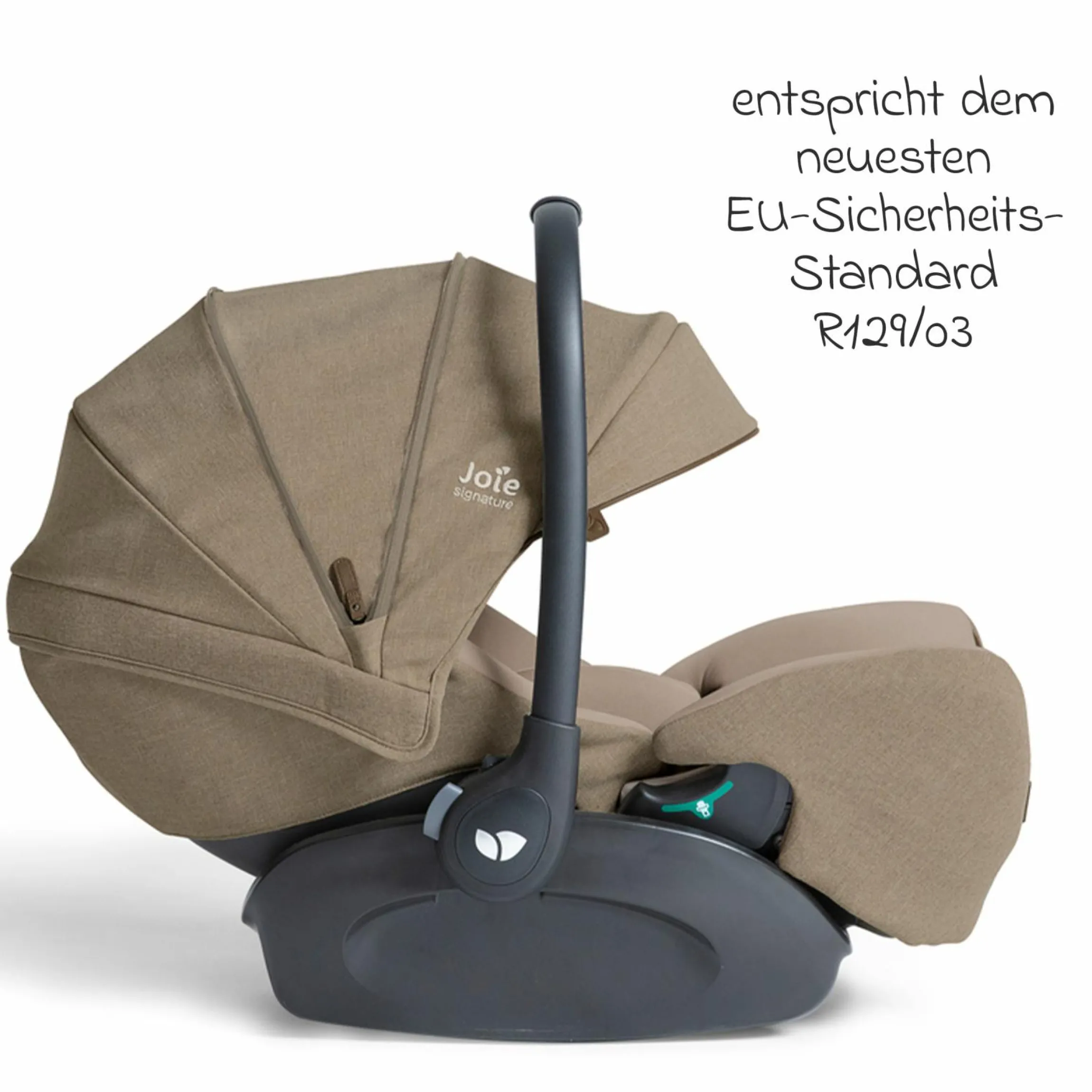 Babyschale I-Level Pro i-Size ab Geburt - 13 kg (40 cm -87 cm) mit Liegefunktuion, Sitzverkleinerer & Sonnenverdeck - Signature - Sandstone