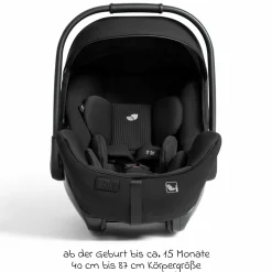 Babyschale I-Level Pro i-Size ab Geburt - 13 kg (40 cm -87 cm) mit Liegefunktuion, Sitzverkleinerer & Sonnenverdeck - Signature - Eclipse