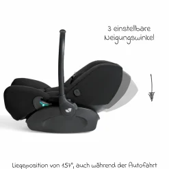 Babyschale I-Level Pro i-Size ab Geburt - 13 kg (40 cm -87 cm) mit Liegefunktuion, Sitzverkleinerer & Sonnenverdeck - Signature - Eclipse