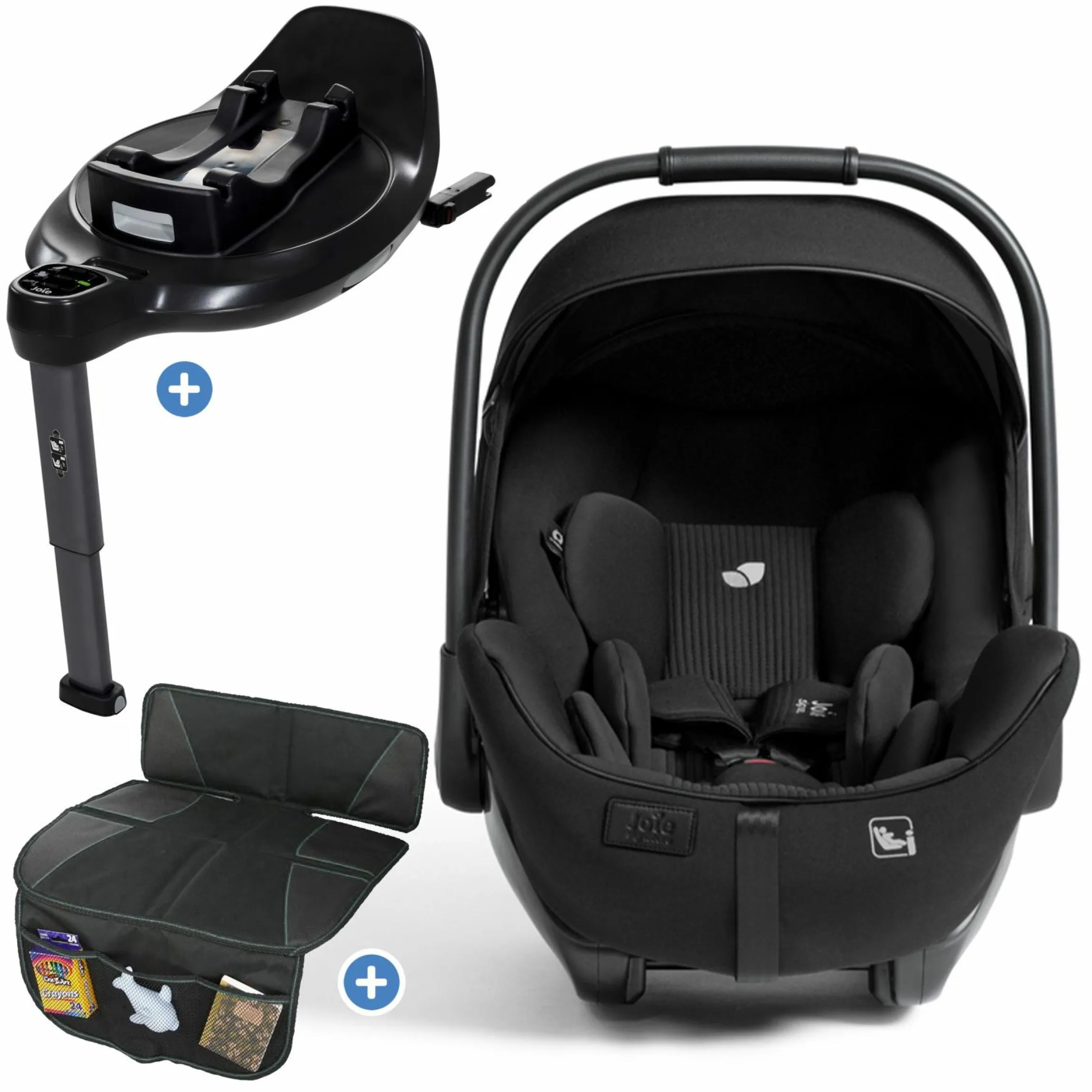 Babyschale I-Level Pro i-Size mit Isofix-Basisstation ab Geburt - 13 kg (40 cm -87 cm) mit Liegefunktuion, Sitzverkleinerer, Sonnenverdeck & Polsterschutz - Signature - Eclipse