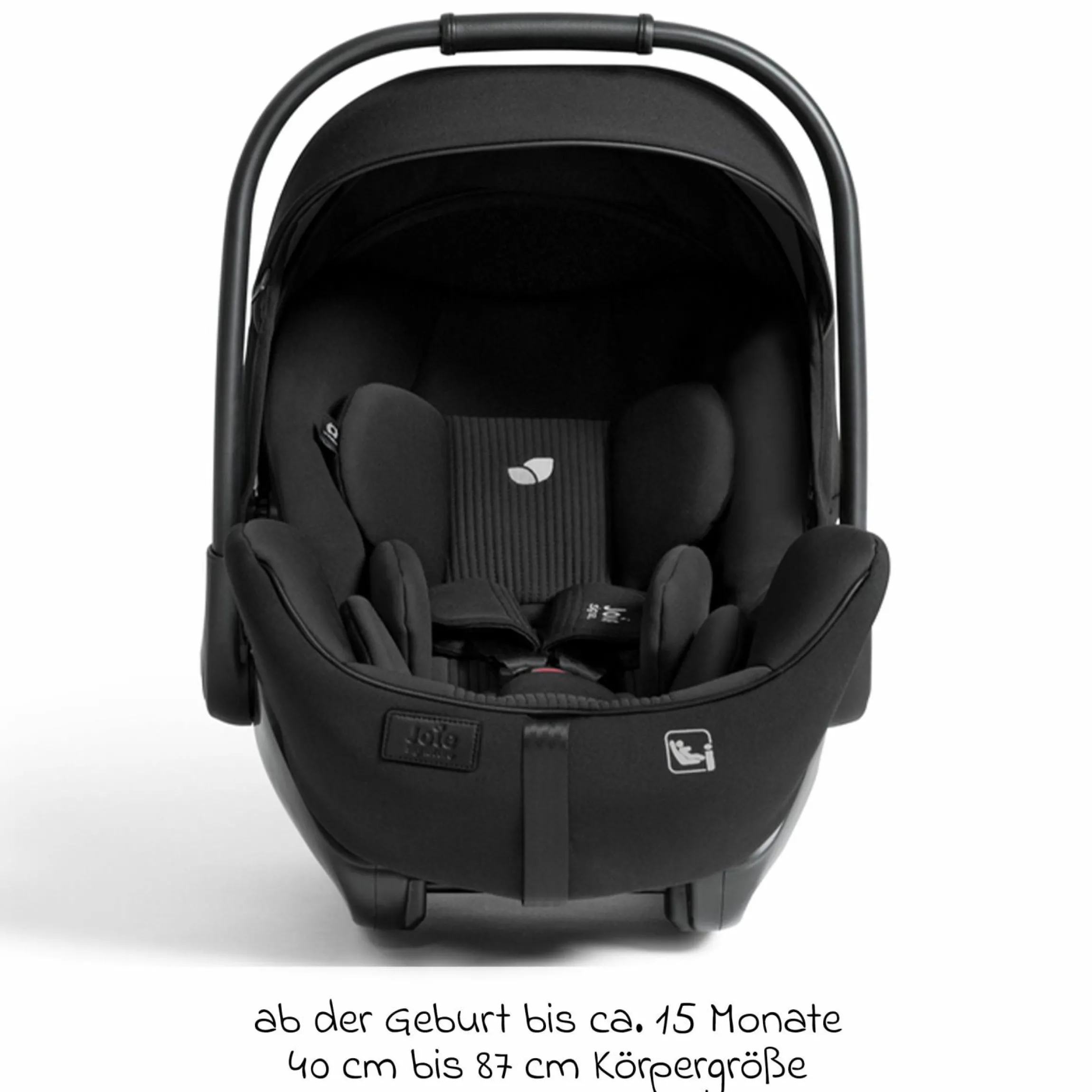 Babyschale I-Level Pro i-Size mit Isofix-Basisstation ab Geburt - 13 kg (40 cm -87 cm) mit Liegefunktuion, Sitzverkleinerer, Sonnenverdeck & Polsterschutz - Signature - Eclipse