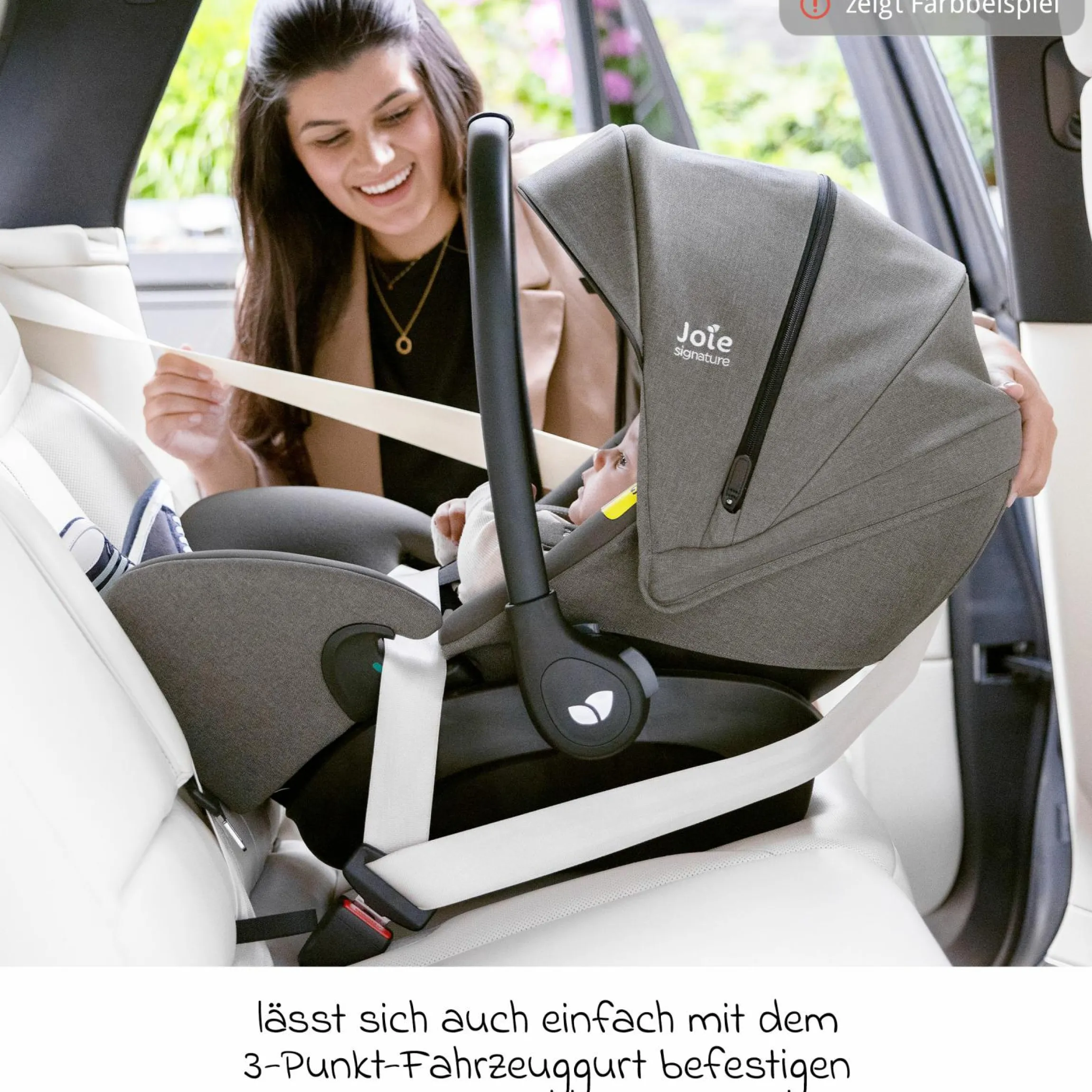 Babyschale I-Level Pro i-Size mit Isofix-Basisstation ab Geburt - 13 kg (40 cm -87 cm) mit Liegefunktuion, Sitzverkleinerer, Sonnenverdeck & Polsterschutz - Signature - Eclipse