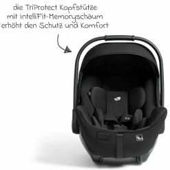 Babyschale I-Level Pro i-Size mit Isofix-Basisstation ab Geburt - 13 kg (40 cm -87 cm) mit Liegefunktuion, Sitzverkleinerer, Sonnenverdeck & Polsterschutz - Signature - Eclipse