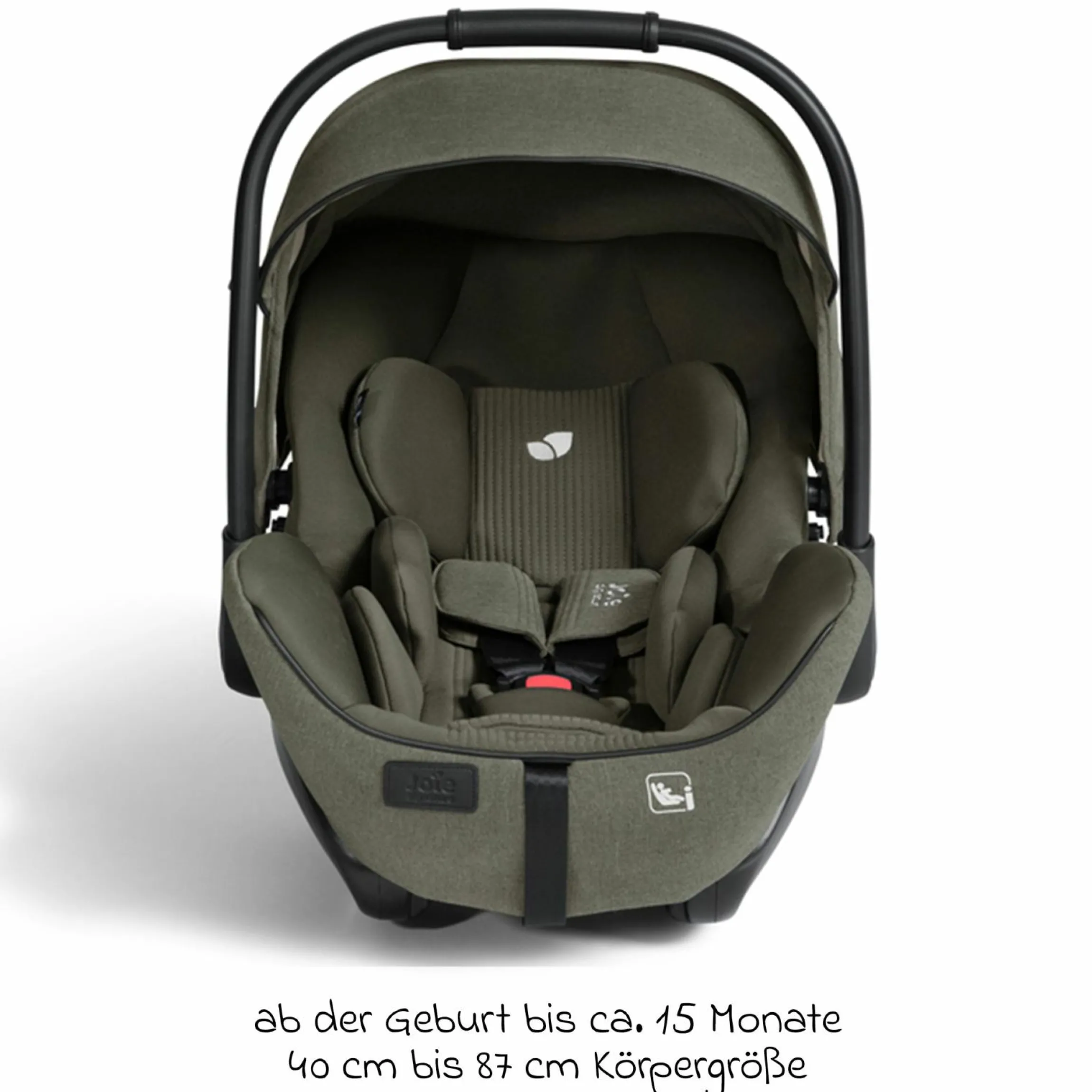 Babyschale I-Level Pro i-Size ab Geburt - 13 kg (40 cm -87 cm) mit Liegefunktuion, Sitzverkleinerer & Sonnenverdeck - Signature - Evergreen