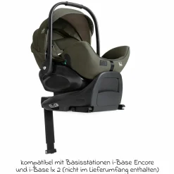 Babyschale I-Level Pro i-Size ab Geburt - 13 kg (40 cm -87 cm) mit Liegefunktuion, Sitzverkleinerer & Sonnenverdeck - Signature - Evergreen