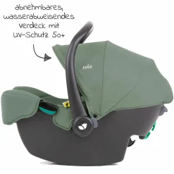 Babyschale i-Snug 2 i-Size ab Geburt-13 kg (40 cm-75 cm) inkl. Sitzverkleinerer nur 3,35 kg + Einschlagdecke Pusteblume - Laurel - Kollektion 2025