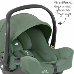 Babyschale i-Snug 2 i-Size ab Geburt-13 kg (40 cm-75 cm) inkl. Sitzverkleinerer nur 3,35 kg + Einschlagdecke Pusteblume - Laurel - Kollektion 2025