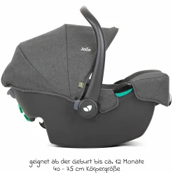 Babyschale i-Snug 2 i-Size ab Geburt-13 kg (40 cm-75 cm) inkl. Sitzverkleinerer nur 3,35 kg - Cycle Collection - Shell Gray