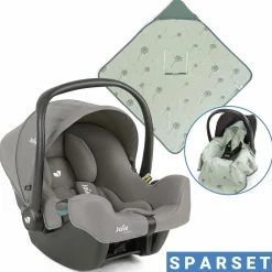Babyschale i-Snug 2 i-Size ab Geburt-13 kg (40 cm-75 cm) inkl. Sitzverkleinerer nur 3,35 kg + Einschlagdecke Pusteblume - Pebble - Kollektion 2025