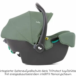 Babyschale i-Snug 2 i-Size mit Isofix-Basis ab Geburt-13 kg (40 cm-75 cm) inkl. Sitzverkleinerer nur 3,35 kg inkl. Polsterschutz - Laurel