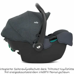 Babyschale i-Snug 2 i-Size mit Isofix-Basis ab Geburt-13 kg (40 cm-75 cm) inkl. Sitzverkleinerer nur 3,35 kg inkl. Polsterschutz - Moonlight