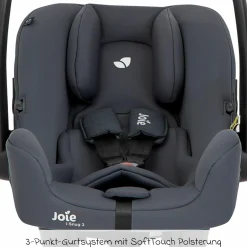 Babyschale i-Snug 2 i-Size mit Isofix-Basis ab Geburt-13 kg (40 cm-75 cm) inkl. Sitzverkleinerer nur 3,35 kg inkl. Polsterschutz - Moonlight