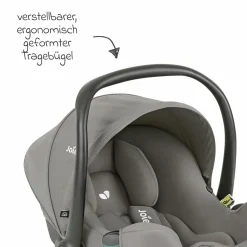 Babyschale i-Snug 2 i-Size mit Isofix-Basis ab Geburt-13 kg (40 cm-75 cm) inkl. Sitzverkleinerer nur 3,35 kg inkl. Polsterschutz - Pebble