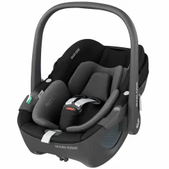 Babyschale Pebble 360 i-Size drehbar ab Geburt - 15 Monate (40 cm - 83 cm) ClimaFlow, Easy-in Gurtsystem & G-Cell Seitenaufpralltechnologie - Essential Black - Kollektion 2025