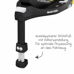 Babyschale Pebble 360 i-Size drehbar ab Geburt - 15 Monate (40 cm - 83 cm) inkl. Isofix-Basis FamilyFix 360, Schutzunterlage & Schmusetuch - Essential Green - Kollektion 2025