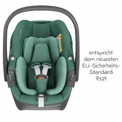 Babyschale Pebble 360 i-Size drehbar ab Geburt - 15 Monate (40 cm - 83 cm) ClimaFlow, Easy-in Gurtsystem & G-Cell Seitenaufpralltechnologie - Essential Green - Kollektion 2025