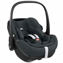 Babyschale Pebble 360 Pro i-Size drehbar ab Geburt - 15 Monate (40 cm - 83 cm ) mit flacher Liegeposition - Essential Graphite - Kollektion 2025