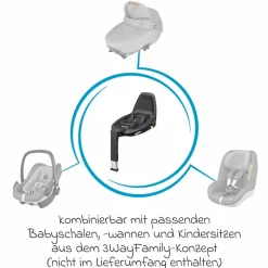 Babyschale Pebble Pro i-Size ab Geburt-12 Monate (45-75 cm) mit FamilyFix 3 i-Size Base - Essential Black - Kollektion 2025