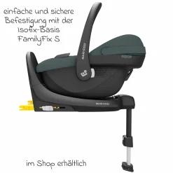 Babyschale Pebble S i-Size ab Geburt - 15 Monate (40 cm - 83 cm) nur 3,4 kg leicht mit G-Cell Seitenaufpralltechnologie - Tonal Graphite - Kollektion 2025