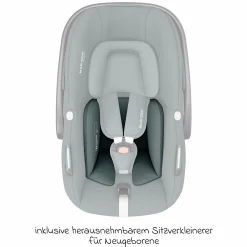 Babyschale Pebble S i-Size ab Geburt - 15 Monate (40 cm - 83 cm) nur 3,4 kg leicht mit G-Cell Seitenaufpralltechnologie - Tonal Graphite - Kollektion 2025