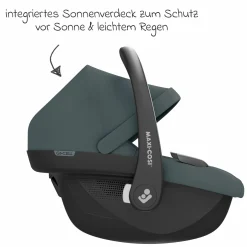 Babyschale Pebble S i-Size ab Geburt - 15 Monate (40 cm - 83 cm) nur 3,4 kg leicht mit G-Cell Seitenaufpralltechnologie - Tonal Graphite - Kollektion 2025