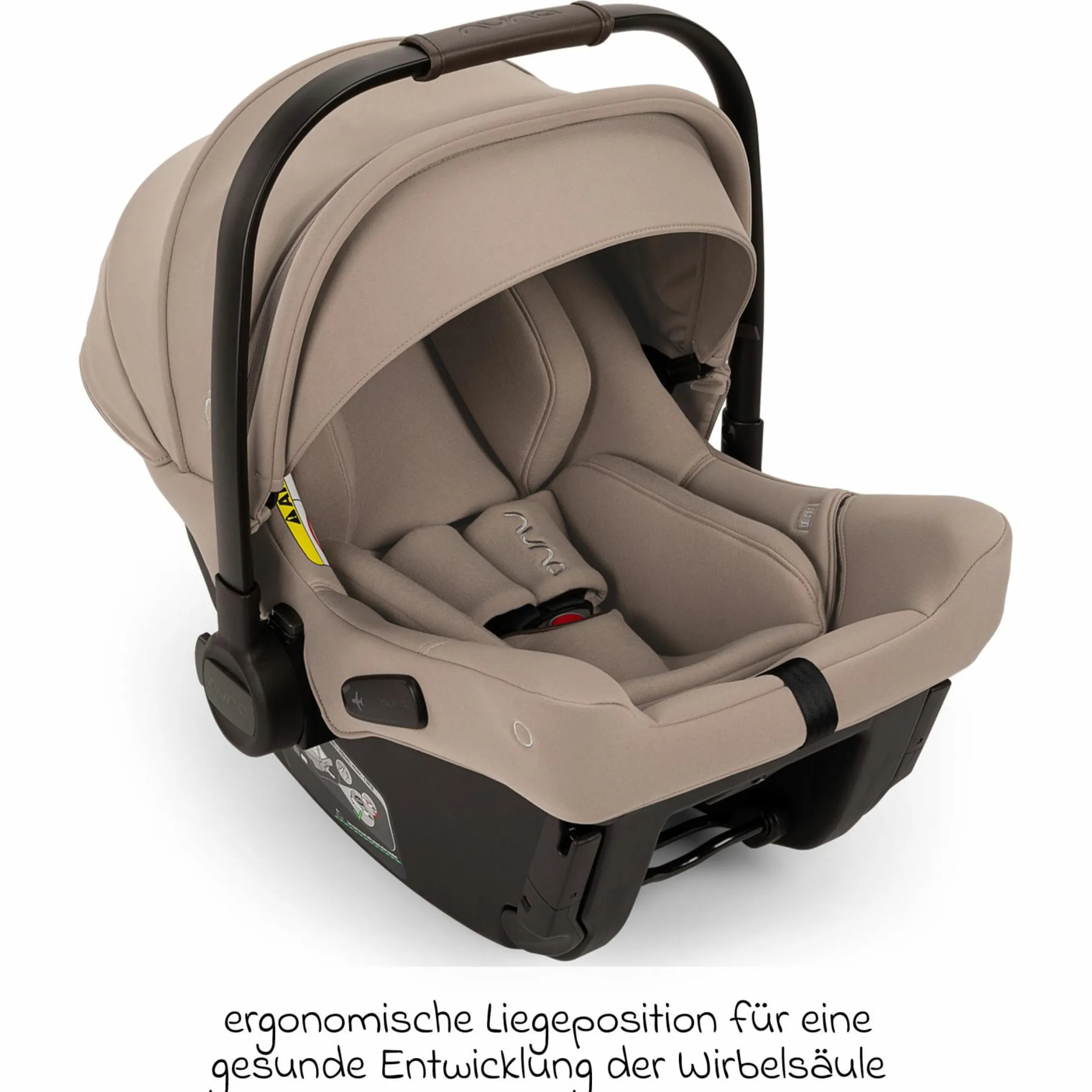 Babyschale PIPA urbn R 129 ab Geburt bis 13 kg (40 cm - 75 cm) mit Isofix inkl. Sitzverkleinerer & Sonnenverdeck nur 3,3 kg - Cedar - Kollektion 2025