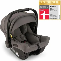 Babyschale PIPA urbn R 129 ab Geburt bis 13 kg (40 cm - 75 cm) mit Isofix inkl. Sitzverkleinerer & Sonnenverdeck nur 3,3 kg - Thunder - Kollektion 2025