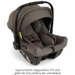 Babyschale PIPA urbn R 129 ab Geburt bis 13 kg (40 cm - 75 cm) mit Isofix inkl. Sitzverkleinerer & Sonnenverdeck nur 3,3 kg - Thunder - Kollektion 2025
