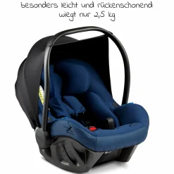 Babyschale Pixel i-Size by Avionaut ab Geburt - 13 kg (45 cm - 86 cm) nur 2,5 kg leicht - Marine