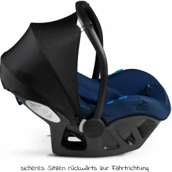 Babyschale Pixel i-Size by Avionaut ab Geburt - 13 kg (45 cm - 86 cm) nur 2,5 kg leicht - Marine