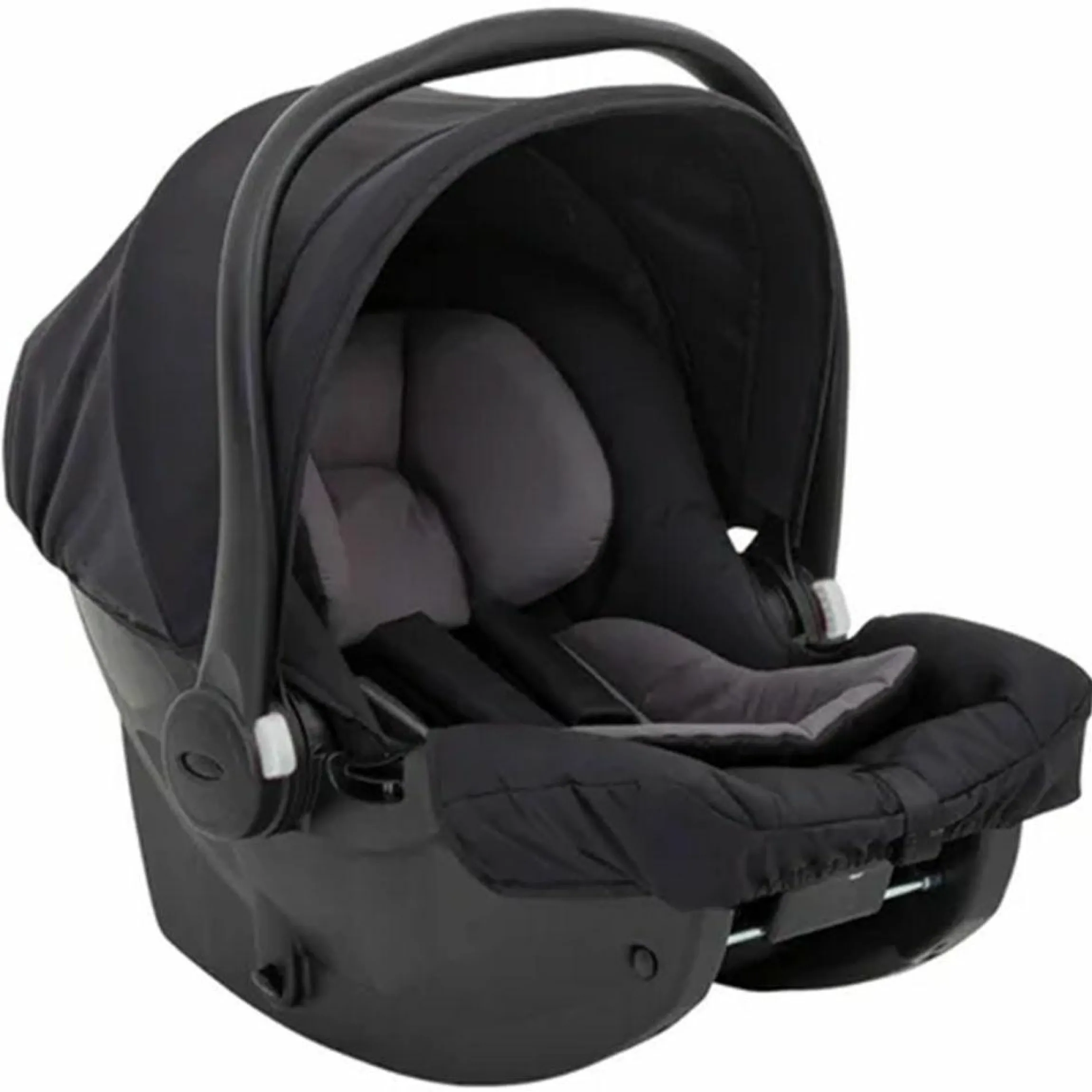 Babyschale SnugEssentials i-Size ab Geburt - 13 kg (40 cm - 75 cm) inkl. Sitzverkleinerer, Sonnenverdeck nur 3,66 kg leicht - Midnight Black - Kollektion 2025