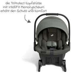 Babyschale Sprint R129 ab Geburt - 13 kg (40 cm -75 cm) inkl. Sitzverkleinerer, Sonnenverdeck & Isofix-Konnektoren - Signature - Evergreen