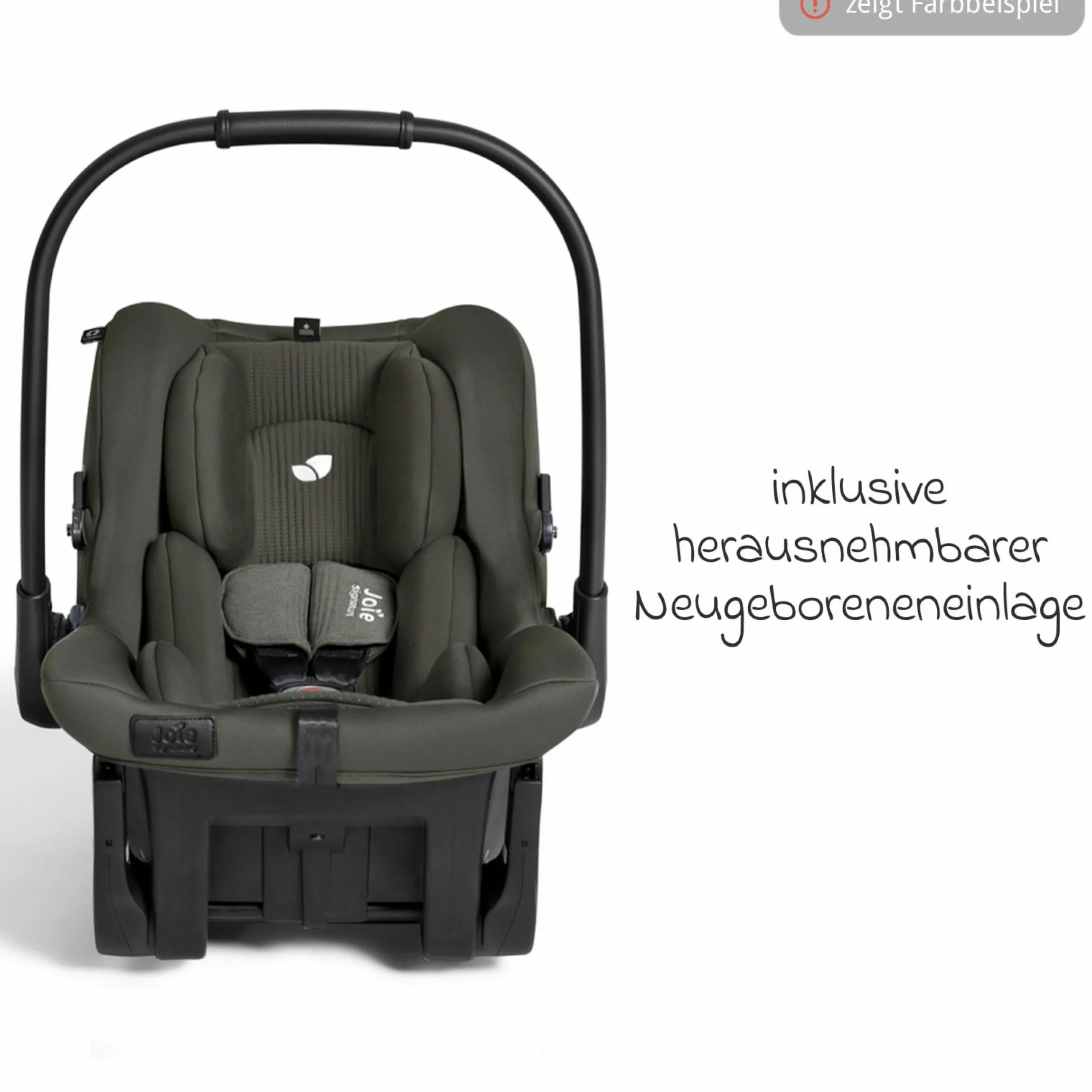Babyschale Sprint R129 ab Geburt - 13 kg (40 cm -75 cm) inkl. Sitzverkleinerer, Sonnenverdeck & Isofix-Konnektoren - Signature - Ebony