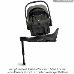 Babyschale Sprint R129 ab Geburt - 13 kg (40 cm -75 cm) inkl. Sitzverkleinerer, Sonnenverdeck & Isofix-Konnektoren - Signature - Ebony