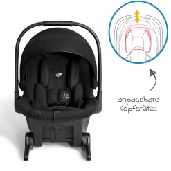 Babyschale Sprint R129 ab Geburt - 13 kg (40 cm -75 cm) inkl. Sitzverkleinerer, Sonnenverdeck & Isofix-Konnektoren - Signature - Eclipse