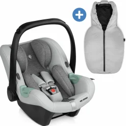 Babyschale Tulip (Autositz Gruppe 0+ / i-Size) inkl. Neugeborenenfußsack - Pearl