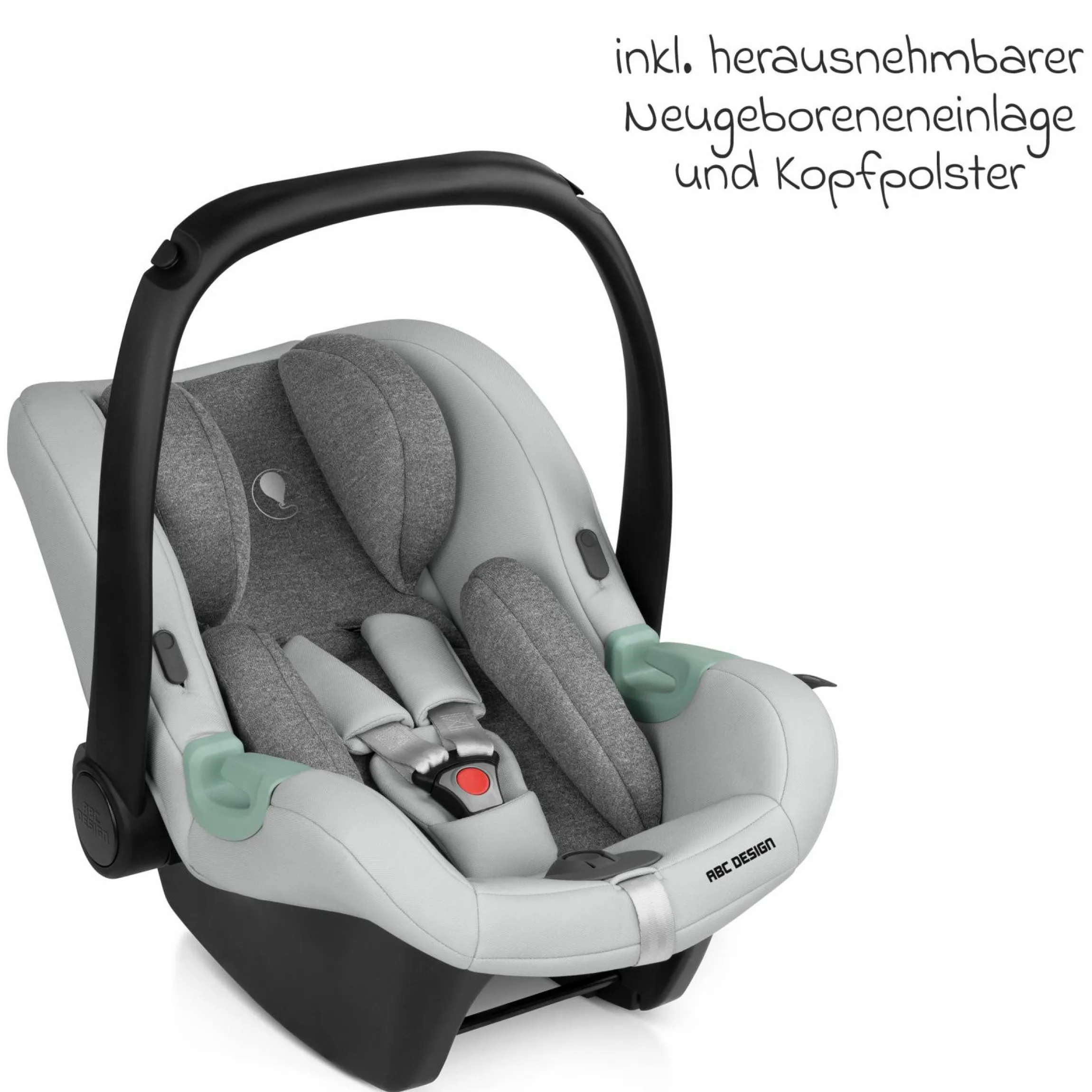 Babyschale Tulip (Autositz Gruppe 0+ / i-Size) inkl. Neugeborenenfußsack - Pearl
