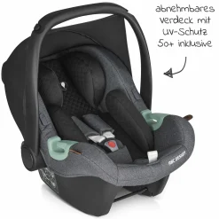 Babyschale Tulip (Autositz Gruppe 0+ / i-Size) - Asphalt