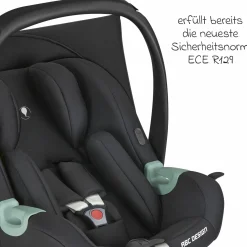 Babyschale Tulip (Autositz Gruppe 0+ / i-Size) inkl. Neugeborenenfußsack - Black