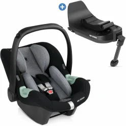 Babyschale Tulip inkl. Isofix Base Root ab Geburt bis 13 kg (45 cm - 85 cm) - Graphite