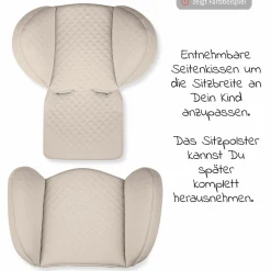 Babyschale Tulip inkl. Isofix Base Root ab Geburt bis 13 kg (45 cm - 85 cm) - Graphite
