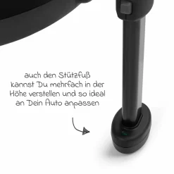 Babyschale Tulip inkl. Isofix Base Root ab Geburt bis 13 kg (45 cm - 85 cm) - Graphite