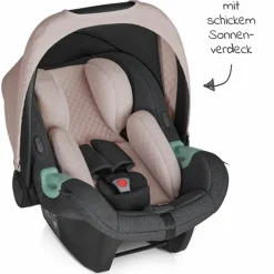 Babyschale Tulip inkl. Zusatzverdeck (Autositz Gruppe 0+ / i-Size) - Diamond Edition - Bubble