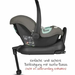 Babyschale Tulip inkl. Zusatzverdeck (Autositz Gruppe 0+ / i-Size) - Diamond Edition - Herb