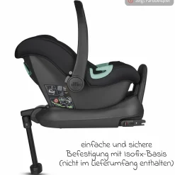 Babyschale Tulip i-Size ab Geburt - 15 Monate (45 cm - 85 cm) inkl. Sonnenverdeck & Sitzverkleinerer - Bubble - Kollektion 2025