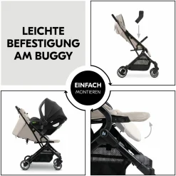Babyschalen Adapter für Travel N Care - Black