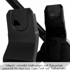 Babyschalen Adapter für Walk N Care Kinderwagen - passend für Maxi-Cosi / Cybex / Joie