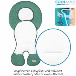 Babyschalen-Auflage Babycool für ein angenehmes Sitzgefühl - Cool Cord - Eucalyptus - Kollektion 2024