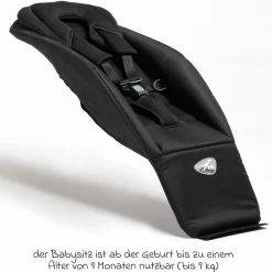 Babysitz Velobaby für Velo 2 - Schwarz - Kollektion 2025