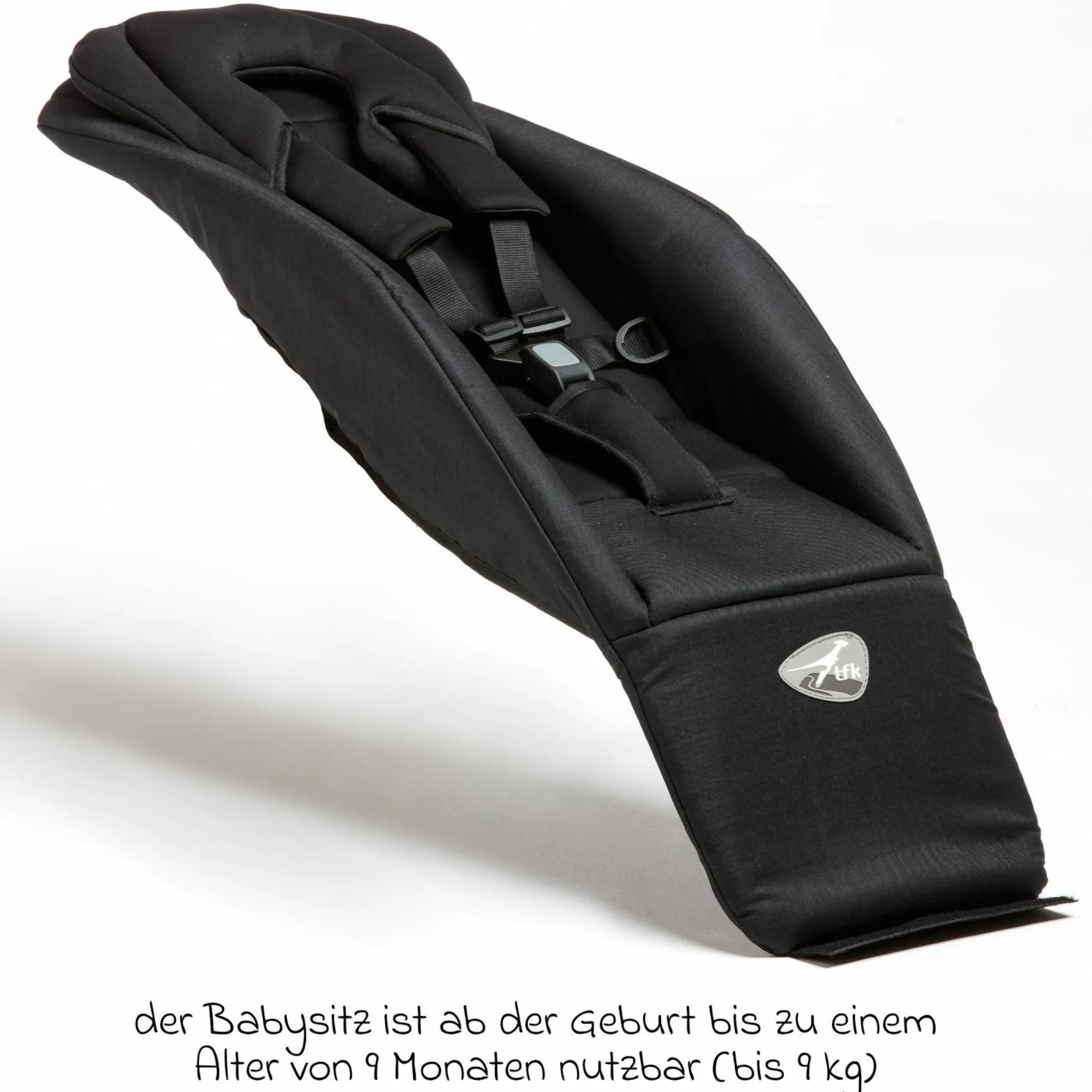 Babysitz Velobaby für Velo 2 - Schwarz - Kollektion 2025